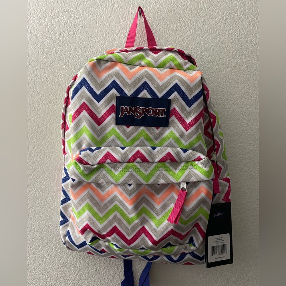 🎒 JanSport Backpack - Superbreak - Cyber Pink Summ
